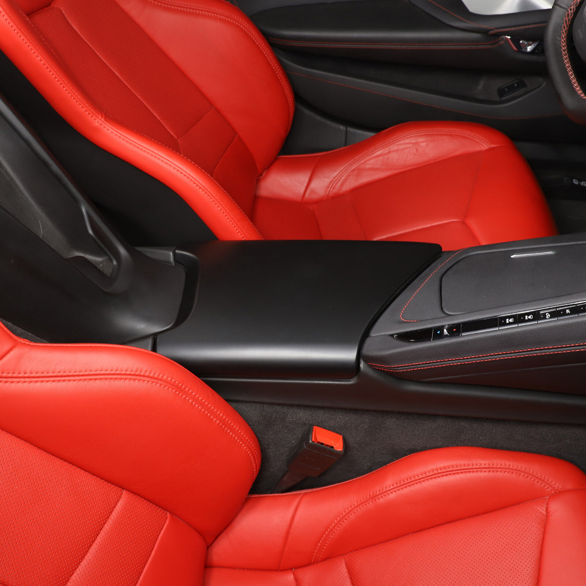 Matte Black ABS Full Interior Set Cover Trim Kit For Corvette C8 2020-25 - Styles 16-20 77