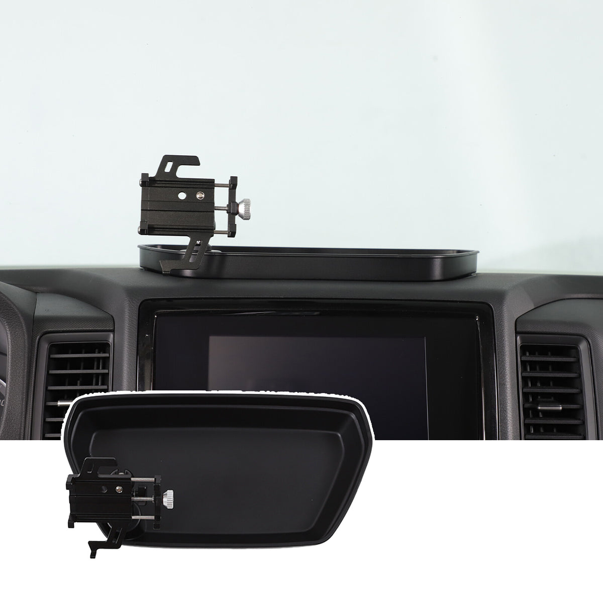 Off-road Dashboard Storage Tray Box Phone Holder For Nissan Frontier D41 2022-24 9
