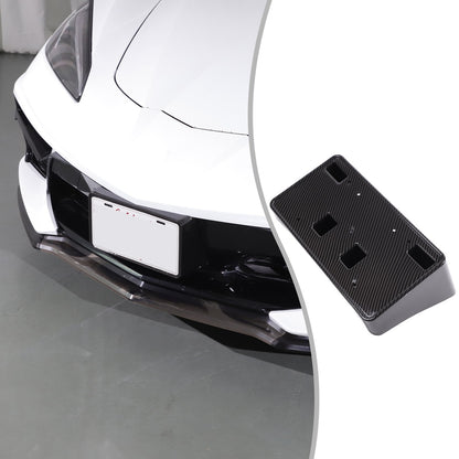 Carbon Fiber ABS Front License Plate Bracket For Corvette C8 20+ OE: 86801045 US 8