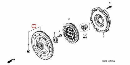 Honda OEM Engine Flywheel Assembly 22100-PCX-005 for S2000 3