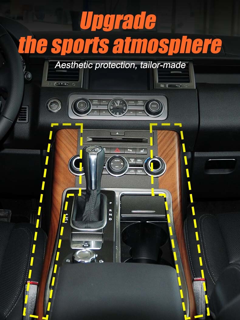 Silver Center Gear Shift Side Strip Trim For LR Range Rover Sport L320 2005-2013 23