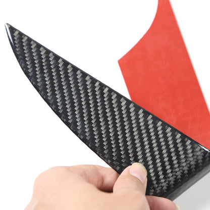 Carbon Fiber soft Door armrest panel Cover sticker Trim For Corvette C6 2005-13 3
