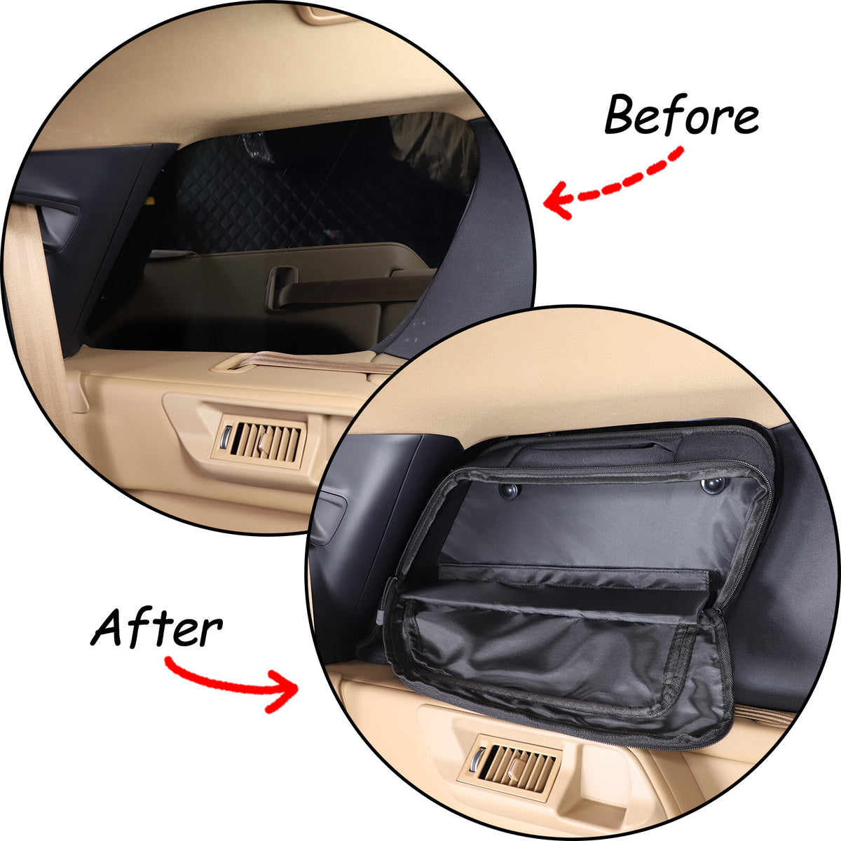 Car Trunk Side Window Storage Bag Tool Bag For LR Range Rover Sport 2023-24 9