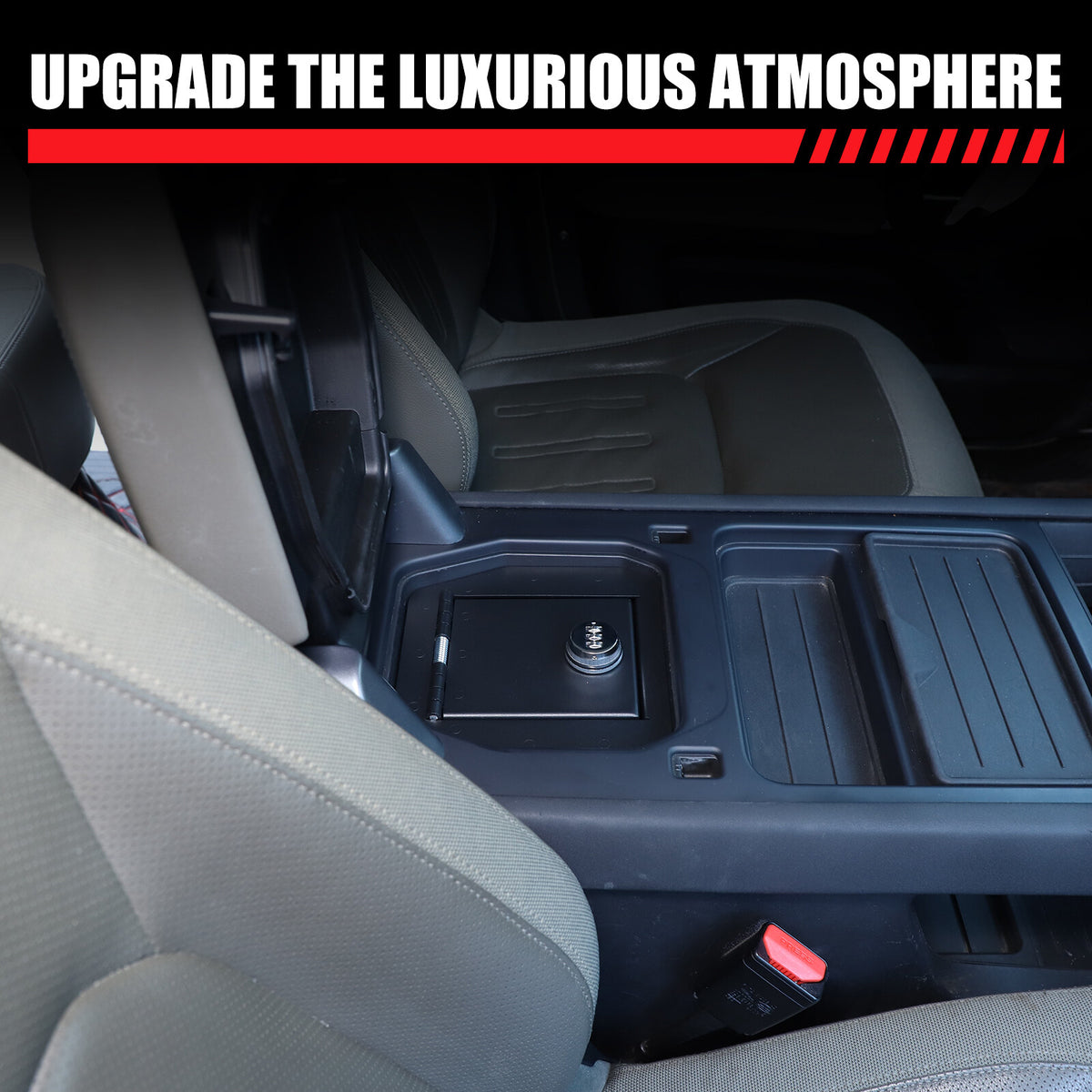 Center Console Safe GUN Storage Lock Box W/ TRAY For LR Defender L663 2020-24 7