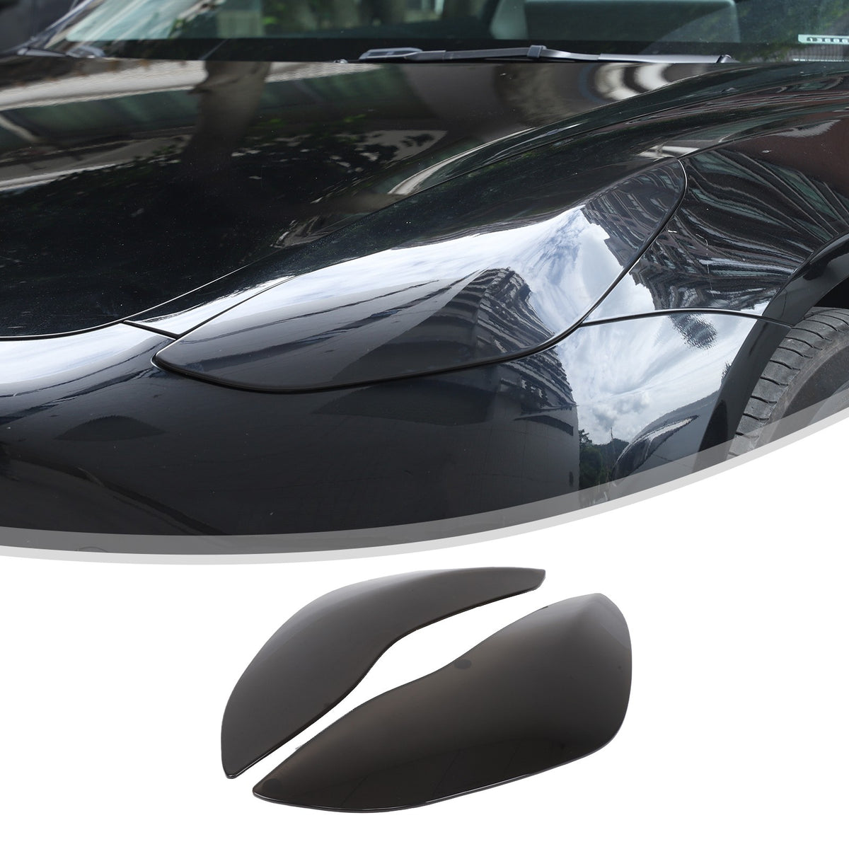 Smoked Headlight & Taillight Cover Trim For Tesla Model 3 2017-22 Model Y 21-24 2