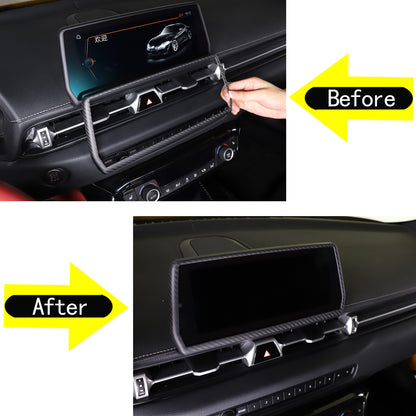Matte Real Carbon Fiber Interior Trim Cover Accessories For Toyota Supra A90 19+ 71