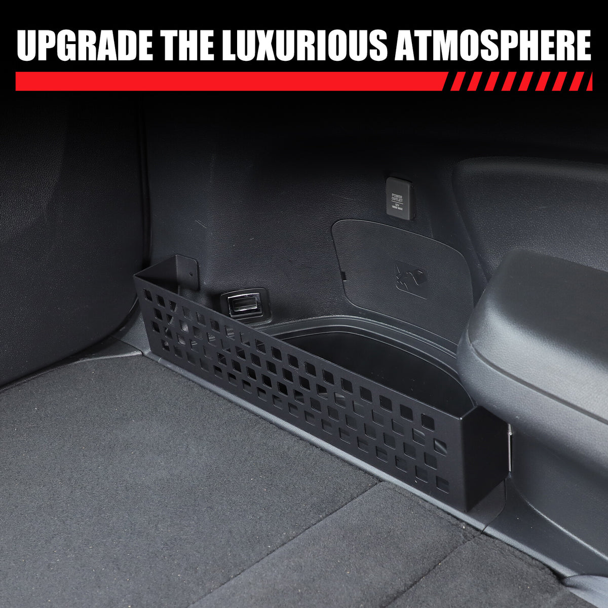 Left Trunk Side Storage Baffle Box Tray Molle Panel For Honda Pilot 2016-2022 14