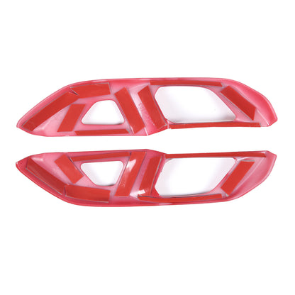 Red Full Interior Set Dash Panel Decor Cover Trim Kit For Corvette C8 2020-25 - Variants 16-20 19