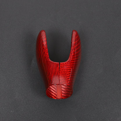 Red Real Carbon Fiber Center Gear Shift Knob Trim Cover For Corvette C6 2005-13 18