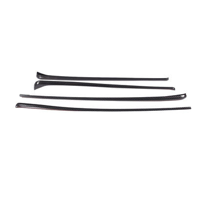 Carbon Fiber Style Inner Door Panel Cover Strip Trim For Toyota Tundra 22-23 US 11