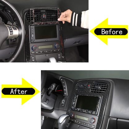 Forged Real Carbon Fiber Full Interior Set Decor Cover Trim Kit for Corvette C6 121