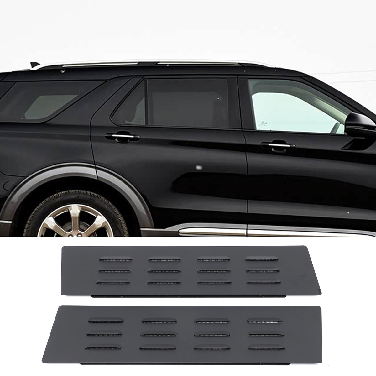 Aluminum Rear Ventilation Louvers Trim For Ford Explorer U625 2020+ 9
