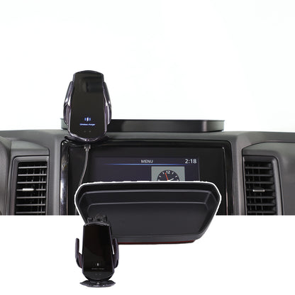 Wireless Dashboard Storage Tray Box Phone Holder For Nissan Frontier D41 2022-24 10