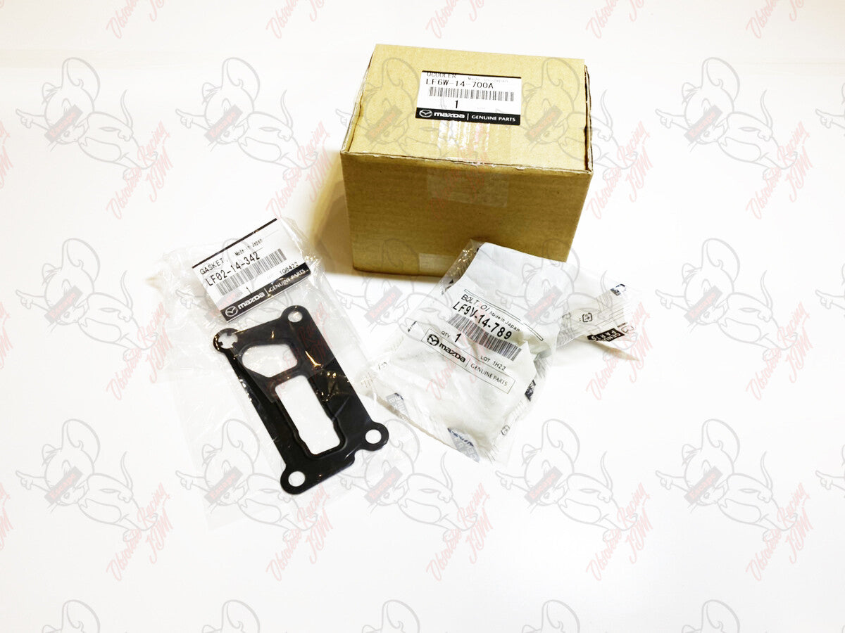 MAZDA GENUINE OIL COOLER KIT MAZDA 3 5 6 CX-7 LF6W-14-700A & GASKET & BOLT Set 4