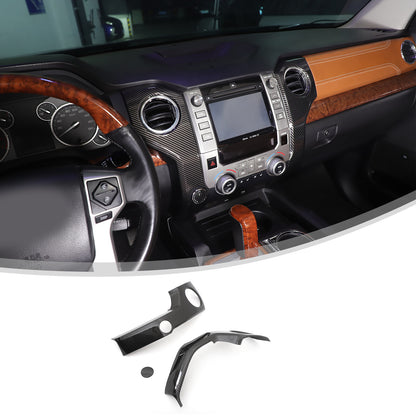 For Toyota Tundra 2014-2021 ABS Carbon Interior Side Air Vent Outlet Covers 19