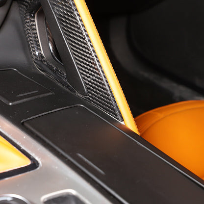 Real Carbon Fiber Interior Dashboard Trim Cover Decor Kit For Corvette C7 14-19 63