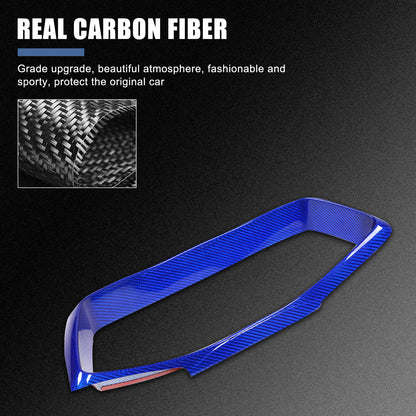 Blue Real Carbon Fiber Speedometer Instrument Trim For C8 Corvette 20-25 16