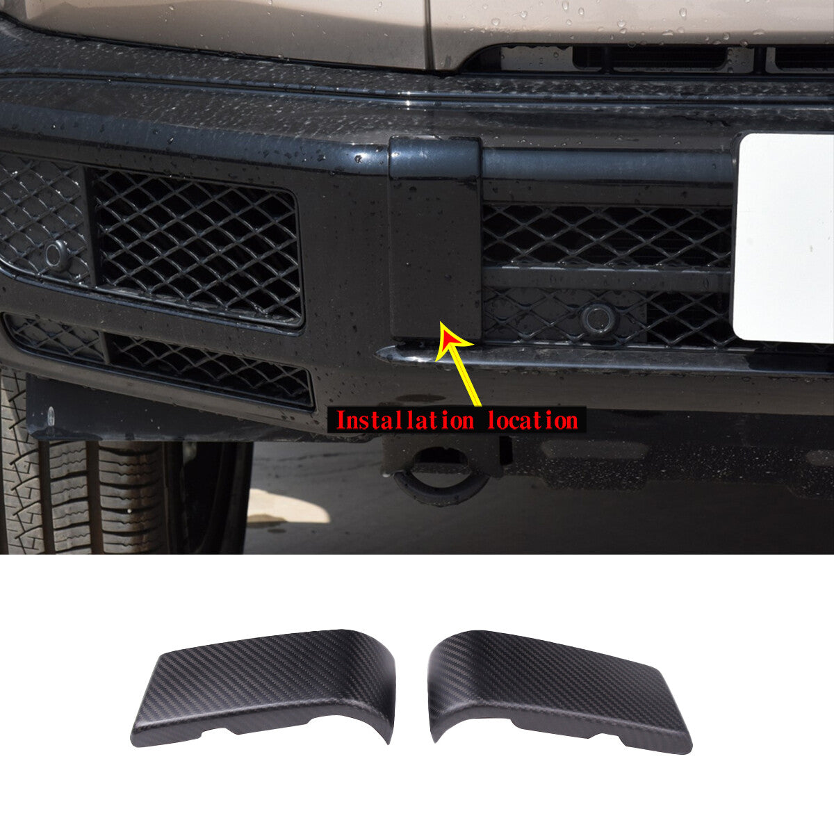Real Carbon Fiber Front Bumper Cover trim For Benz G Class W463 G65 G55 G63 19+ 10