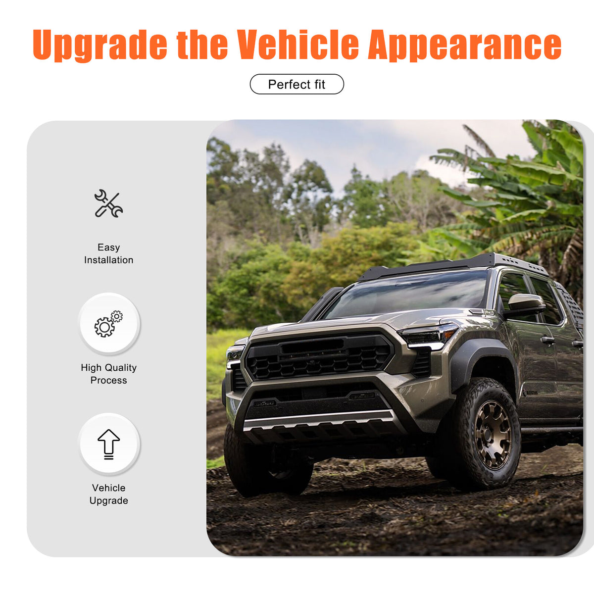 ABS Sporty Red Dashboard Instrument Upper Trim For Toyota Tacoma 2024+ US 19