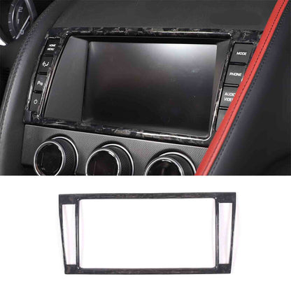 Forged Carbon Fiber Center Console Dashboard Display Trim For Jaguar F-Type 13+ 2