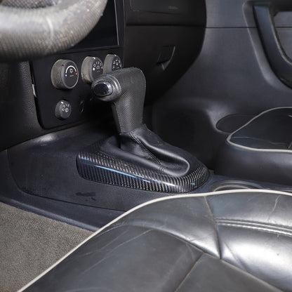 Real Carbon Fiber Center Console Gear Shift Panel Cover For Hummer H3 2005-2009 11