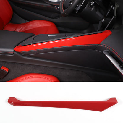 ABS Red Center Console Side Decoration Strip For Corvette C8 2020-2025 2