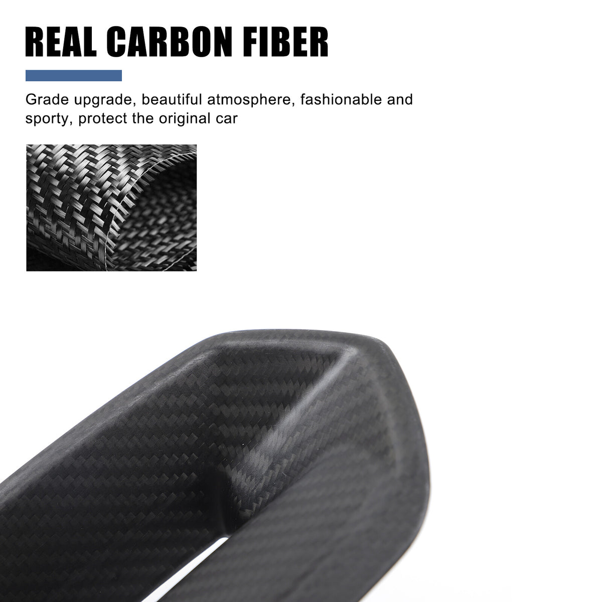 Matte Real Carbon Fiber Seat Headrest Rear Trim For Lamborghini URUS 2018-2023 9