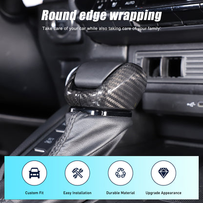 Real Carbon Fiber Center Gear Shift Knob Trim For Toyota Land Cruiser LC250 24+ 7