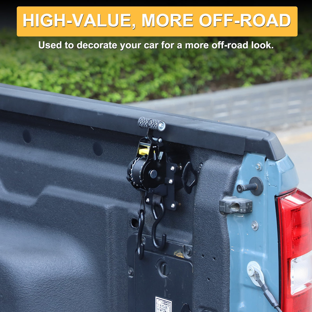 Truck Bed Retractable Ratchet Tie Down Straps Tightener For Ford Maverick 2022+ 18