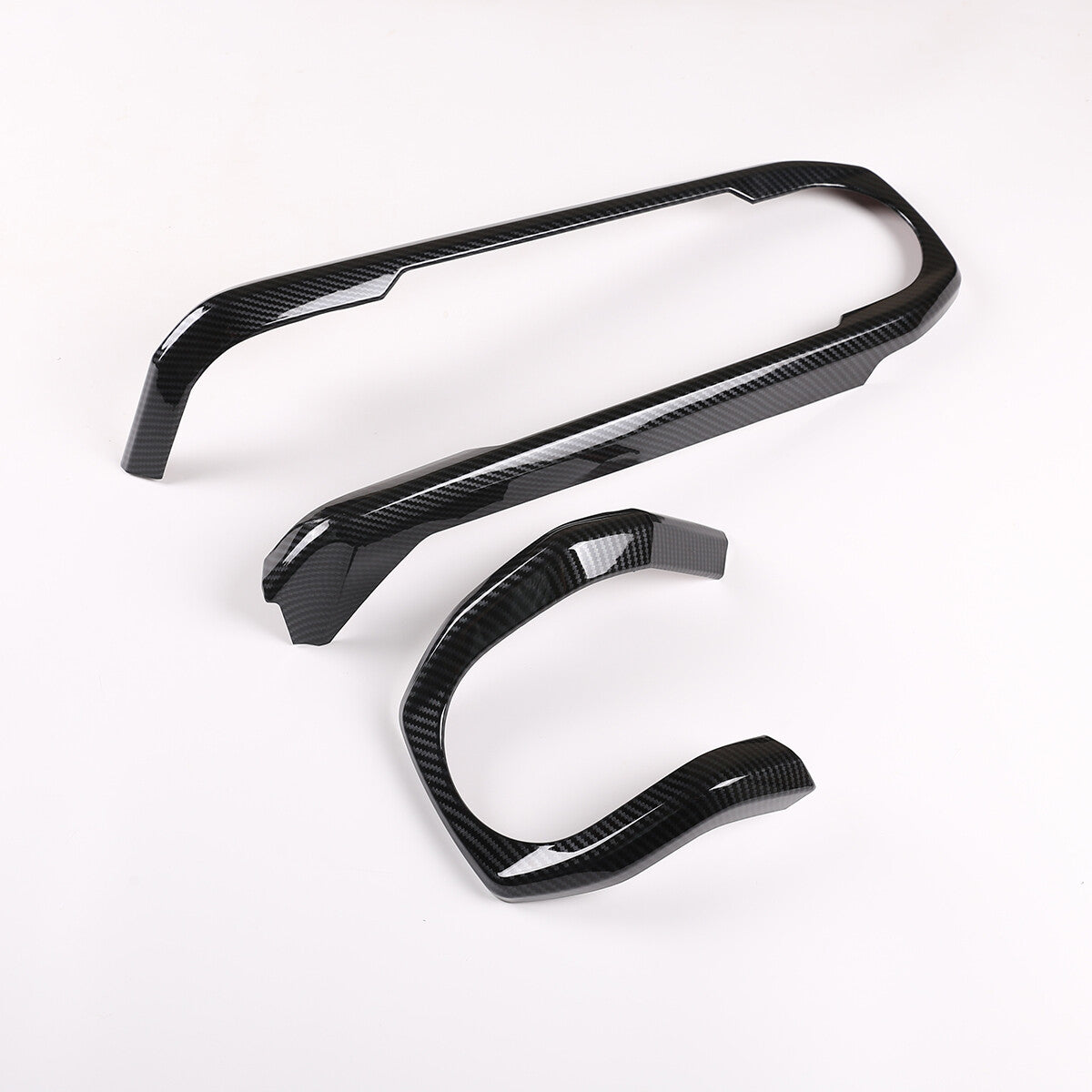 Carbon ABS Full Interior Center Console Kit Cover Trim Set For Toyota Tacoma 16+ 3