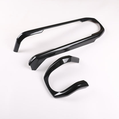 Carbon ABS Full Interior Center Console Kit Cover Trim Set For Toyota Tacoma 16+ 3