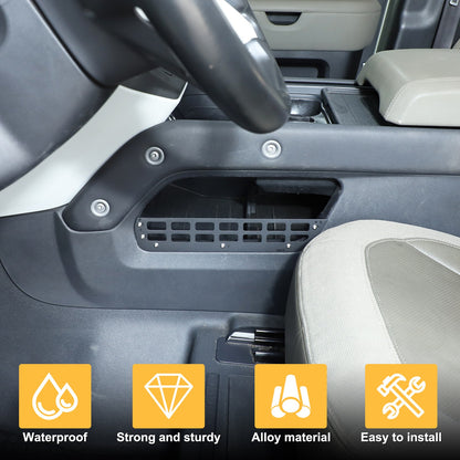 Alloy Center Console Lower Side Storage Molle Panel Box For LR Defender L663 20+ 7
