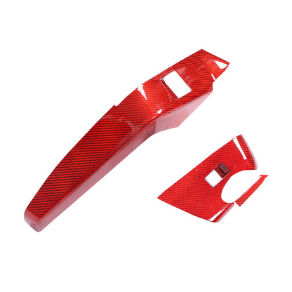 Red Real Carbon Fiber Interior Center Full Trim Set Kit For Corvette C7 2014-19 - Variants 1-5 9