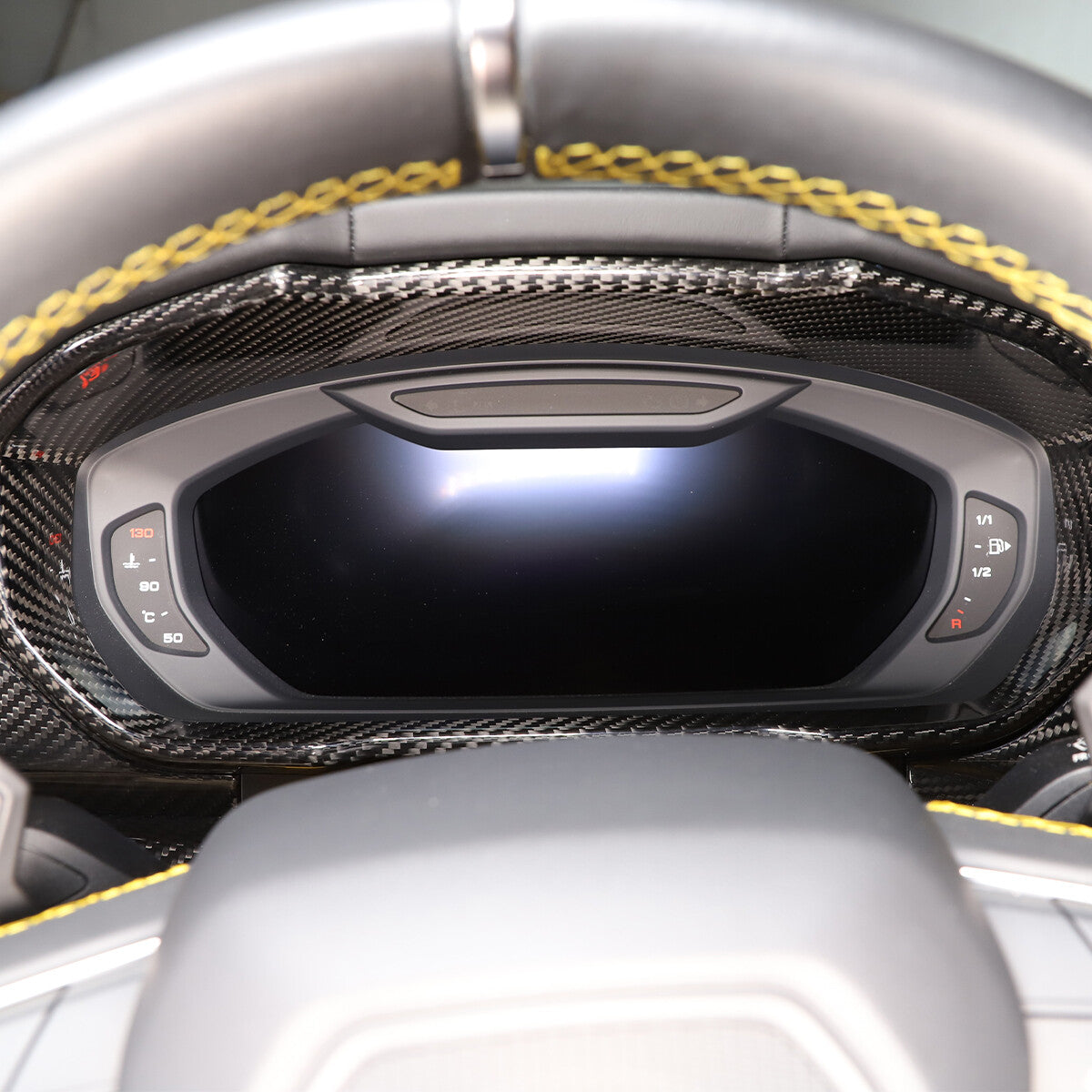 Carbon Fiber Car Dashboard Trim Instrument Cover For Lamborghini URUS 2018-2025 2