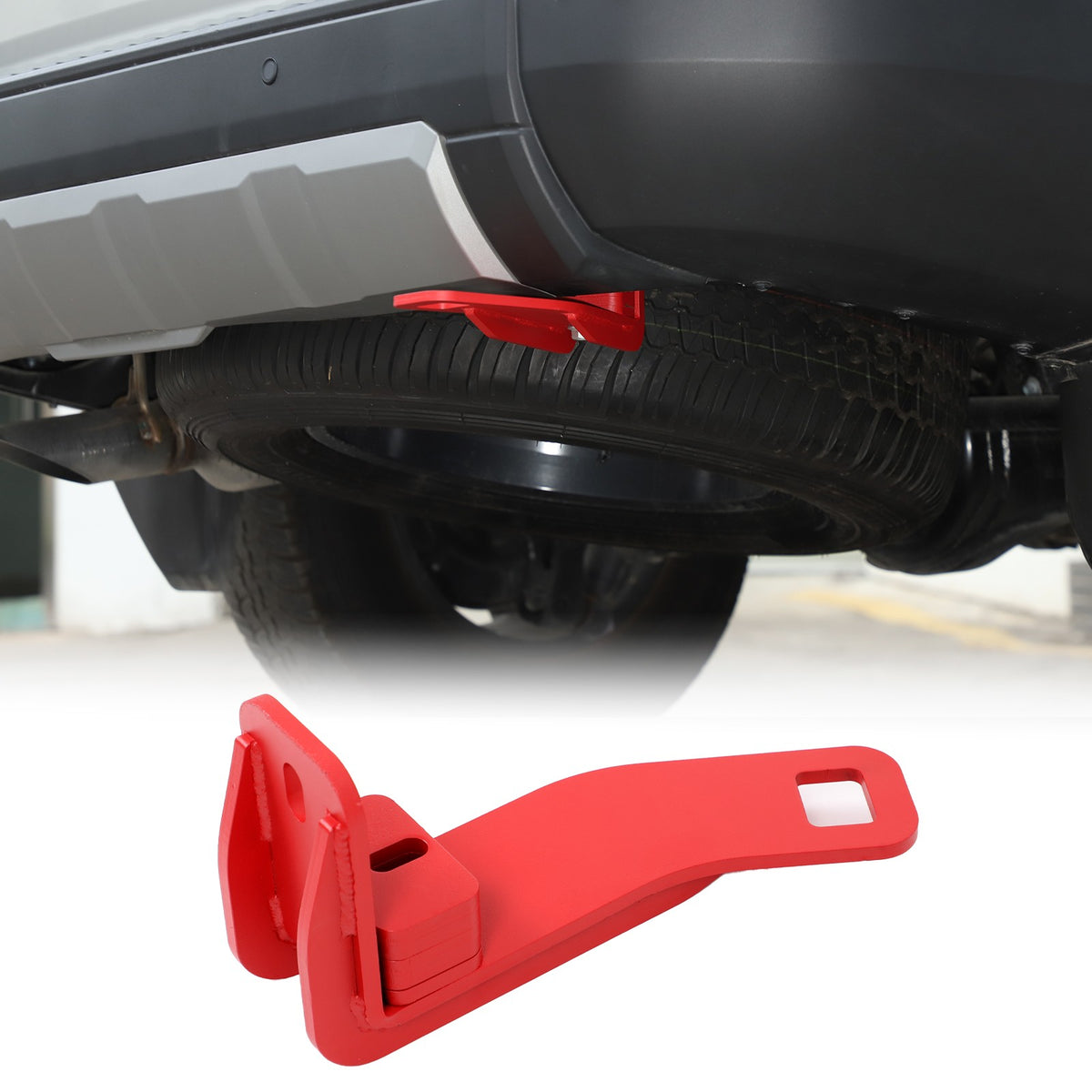 Red Rear Bumper Right Side Tow Hook For Toyota Land Cruiser Prado LC250 2024+ 12