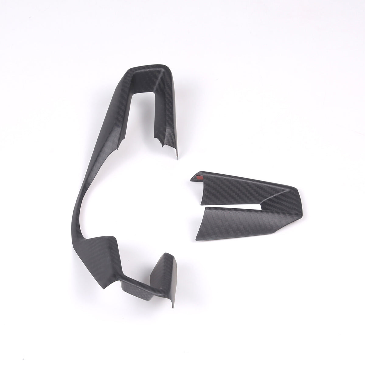 Matte Real Carbon Fiber Steering Wheel Cover Trim For Porsche 911 taycan 2019-23 8