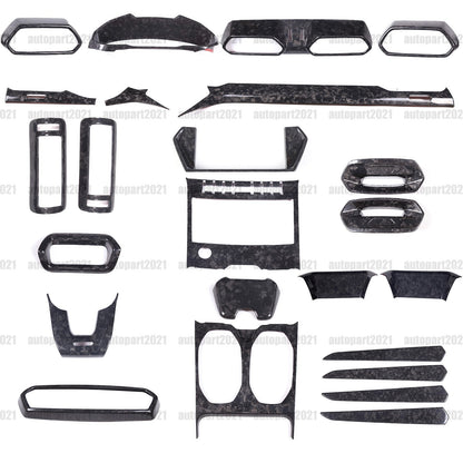 Forged Real Carbon fiber Interior Center Trim Kit Set For Lamborghini URUS 18-23 1