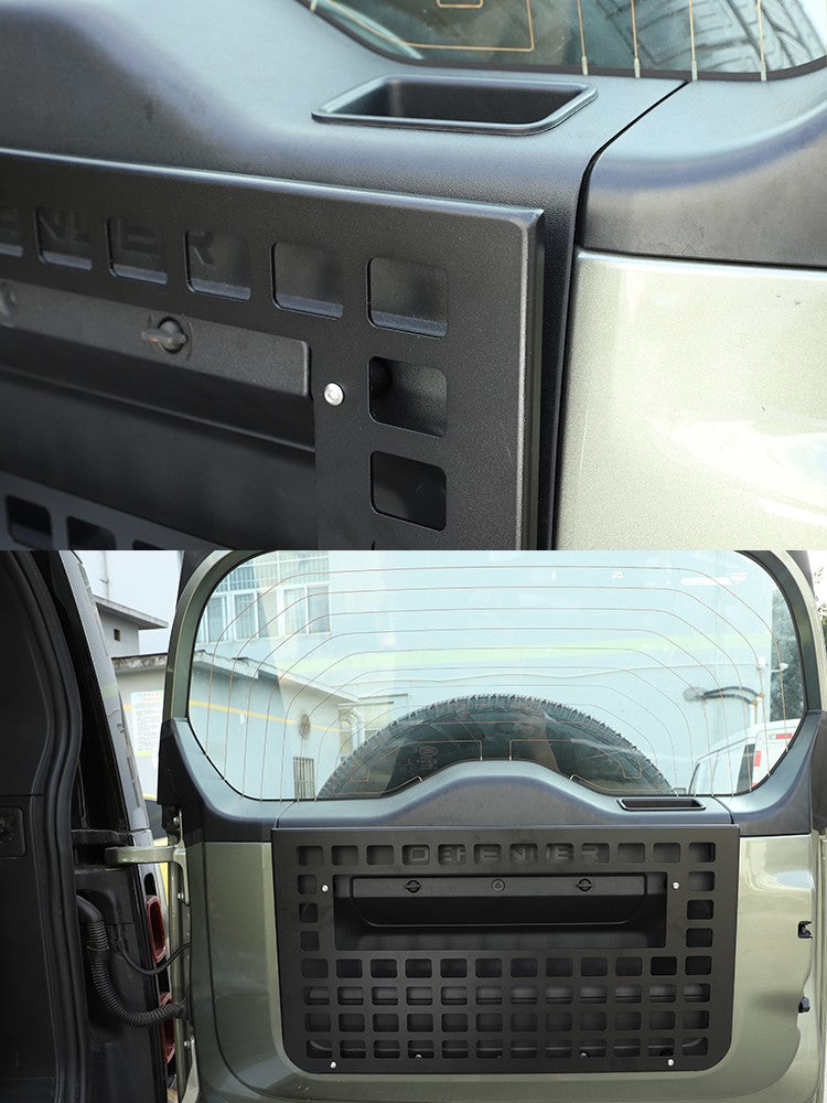 Rear Door Tailgate Table Storage Shelf Molle Panel For LR Defender L316 20+ 13