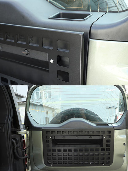 Rear Door Tailgate Table Storage Shelf Molle Panel For LR Defender L316 20+ 13