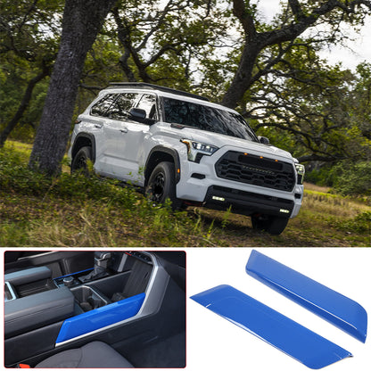 ABS Blue Car Center Panel Trim Interior Accessories For Toyota Tundra 2022-2026 - Variants 11-14 13