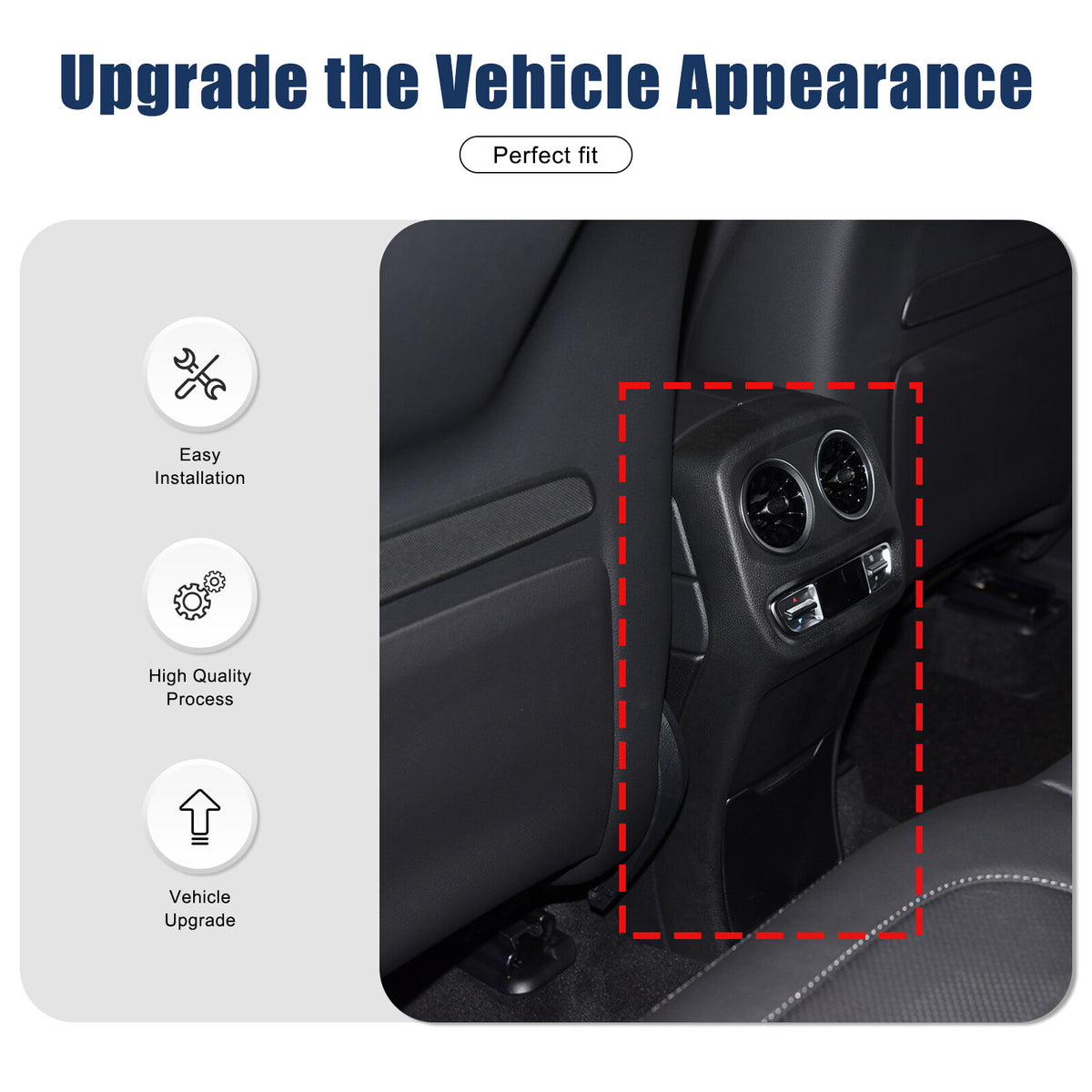 Honeycomb Carbon Fiber Rear Air Vent Outlet Trim For Benz G-Class W463 21-23 10