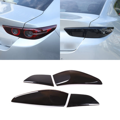 Smoked Black Tail Light Lamp Cover Guard Trim For Mazda 3 2020-21 18