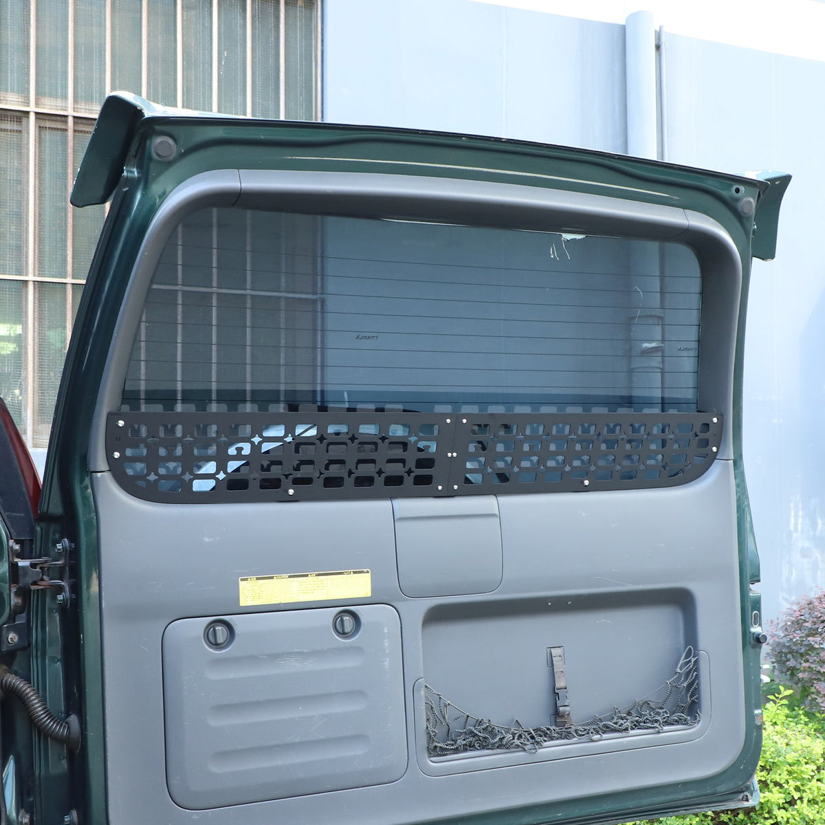 Rear Window Storage Barrier Molle Panel For Toyota Prado 2003-2009 4