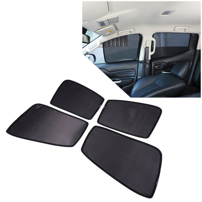 Front Rear Window Sun Shade Cover Mesh Shield For Mitsubishi L200 Triton 2015-23 11