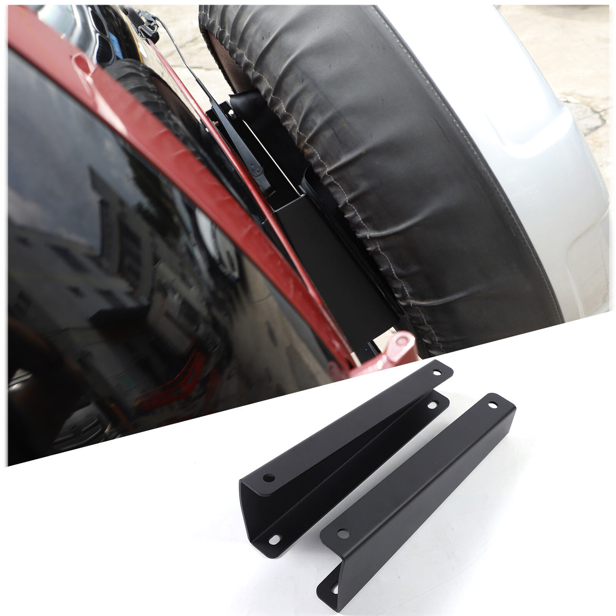 Spare Rear Tire Carrier Tailgate Brackets Mount BRACE For Toyota FJ Cruiser US 9