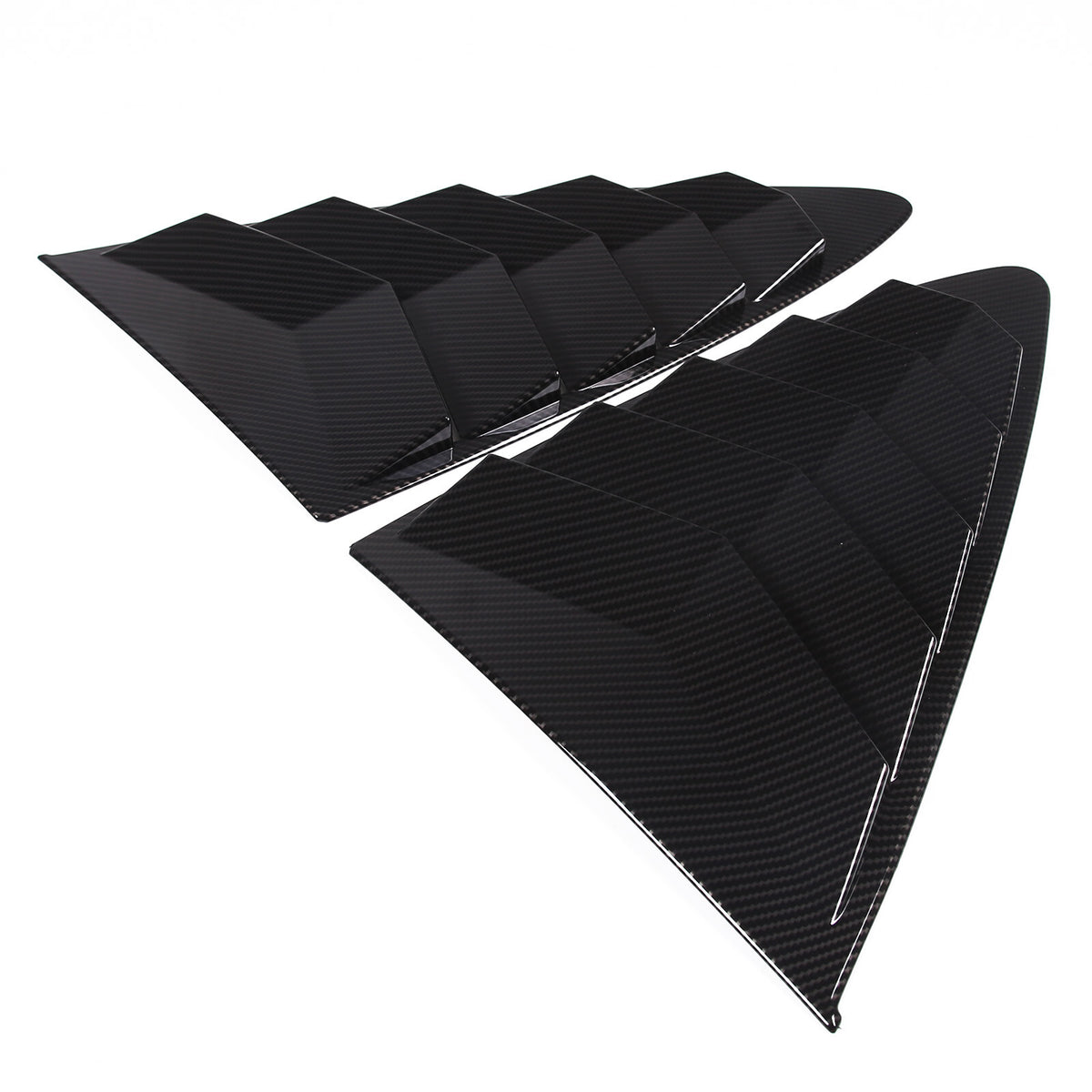 ABS Carbon Fiber Rear Side Window Louver Cover For Jaguar F-TYPE Coupe 13-24 8
