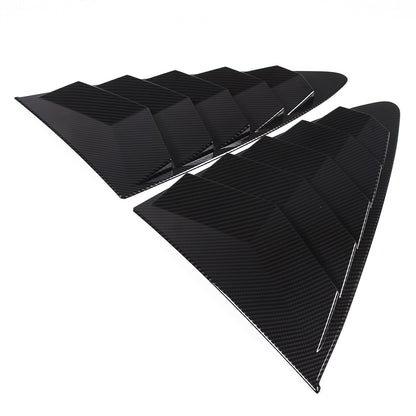 ABS Carbon Fiber Rear Side Window Louver Cover For Jaguar F-TYPE Coupe 13-24 8