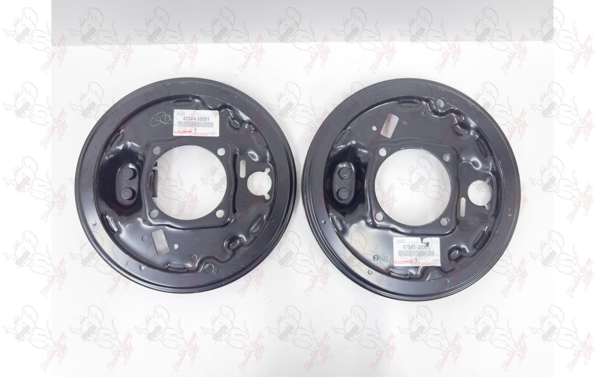 TOYOTA OEM Rear Brake Backing Plate RH & LH Set 47043-35061 47044-35051 3