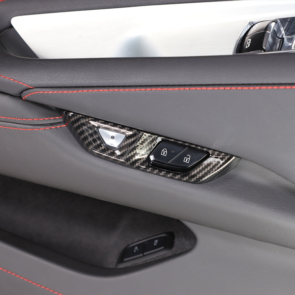 Carbon Fiber ABS Interior Full Decor Cover Trim Kit For Corvette C8 2020-2025 - Styles 11-15 32