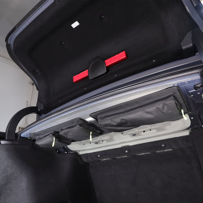 Black Rear Trunk Hanging Storage Bag Organizer For BMW 7 Series G70 i7 2023-25 17